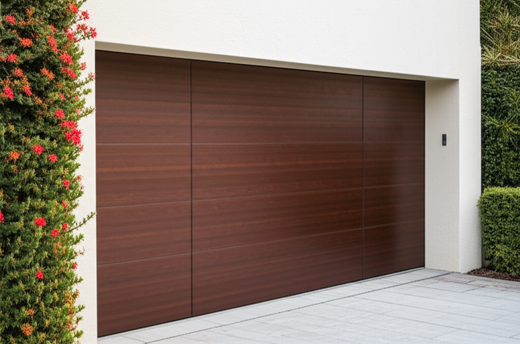 Beautiful modern garage door on a residential home in Orlando